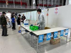 牛乳消費拡大イベントの当日風景